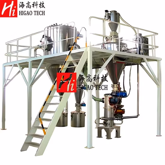 流動層気流対向工業化学食品薬局微粉超微粉砕空気分級機ジェットミル粉砕機