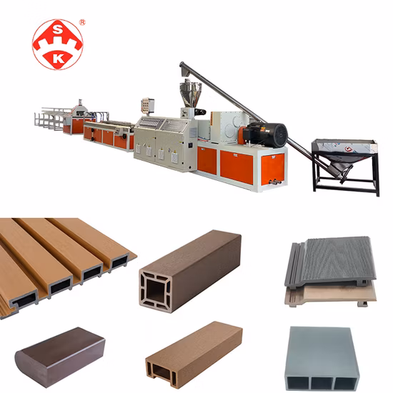 PE WPC Profile Machine WPC Composite Decking Flooring Extrusion Production Line Plastic Machine Extruder